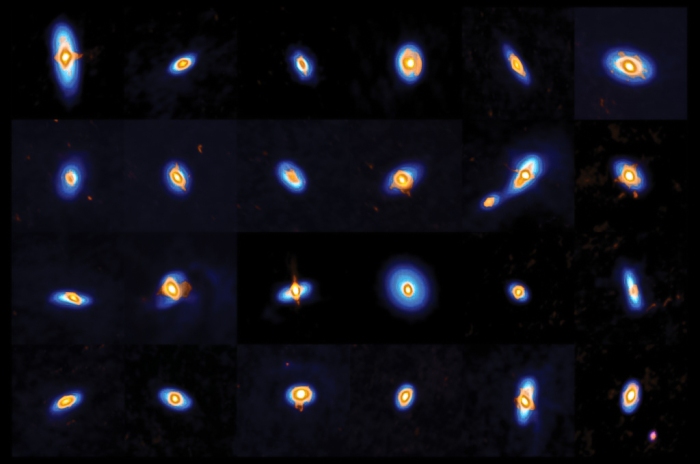 Newborn Stars - 24 Examples with Disks